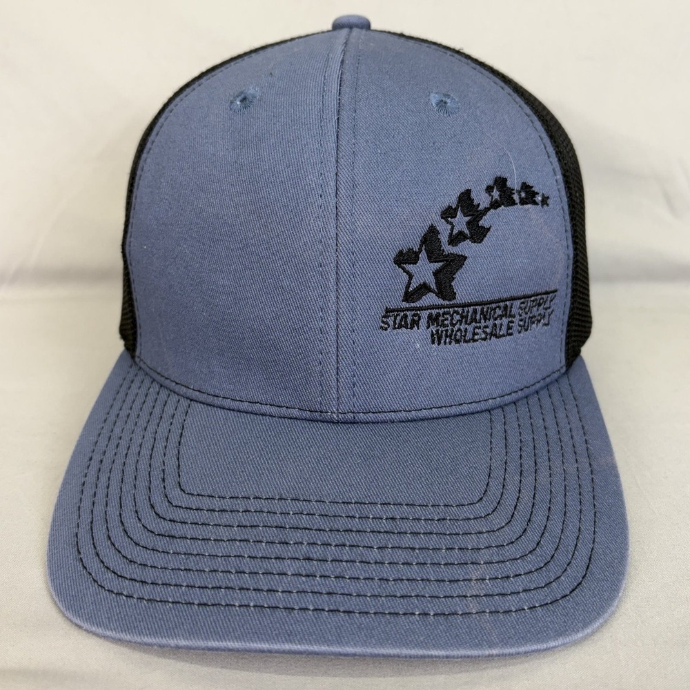 Outdoor Cap Trucker Hat Star Mechanical Supply Mens OSFA Blue OC771 Snapback
